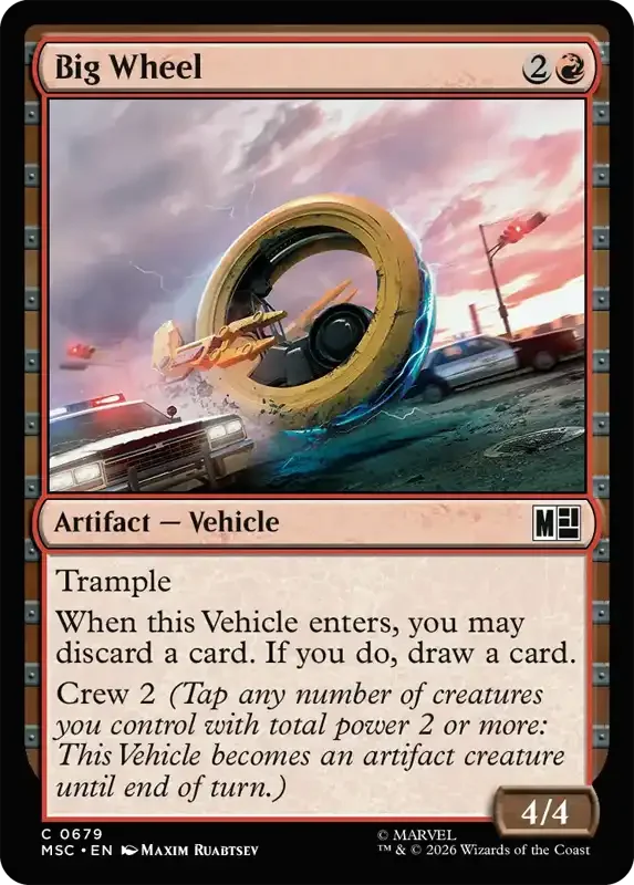 Marvel Super Heroes Set List - Big Wheel