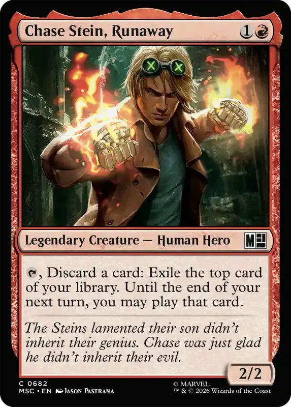 Marvel Super Heroes Set List - Chase Stein, Runaway