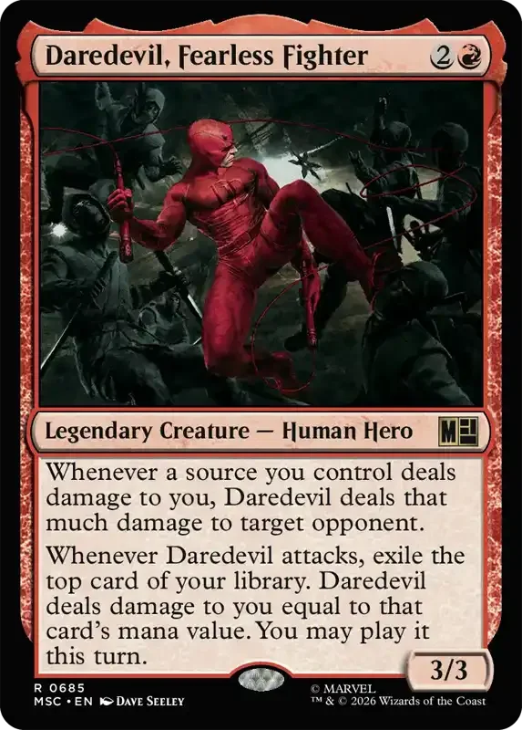 Marvel Super Heroes Set List - Daredevil, Fearless Fighter