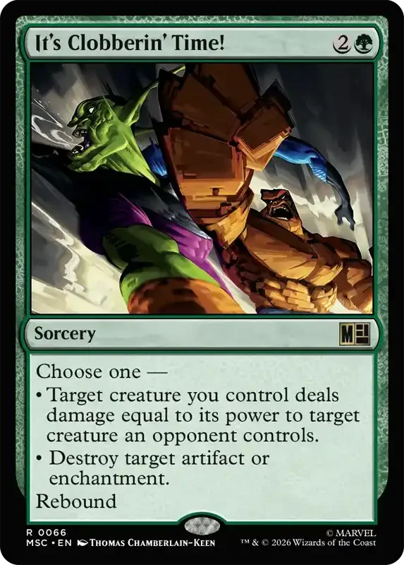 Marvel Super Heroes Set List - It's Clobberin' Time!