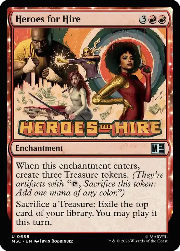 Marvel Super Heroes Set List - Heroes for Hire