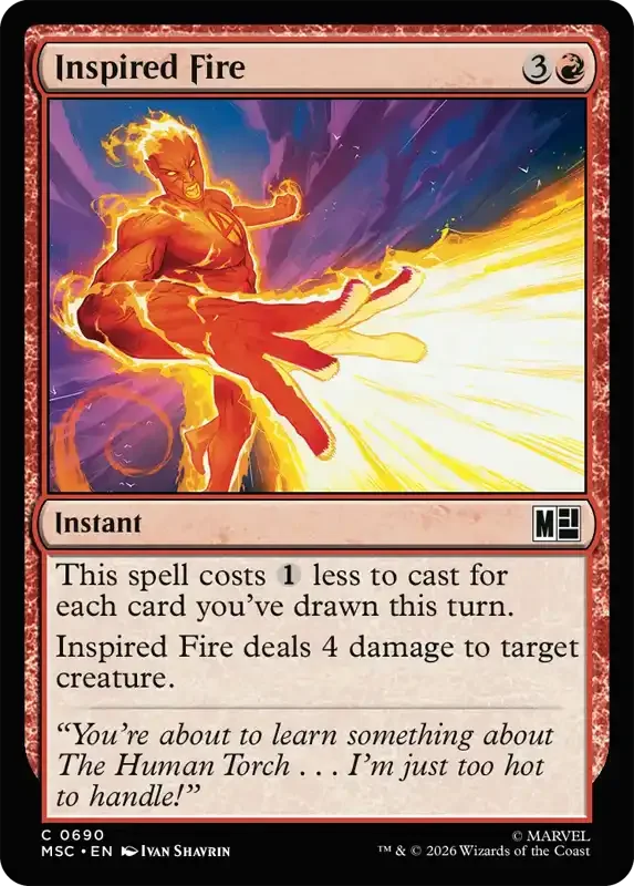 Marvel Super Heroes Set List - Inspired Fire