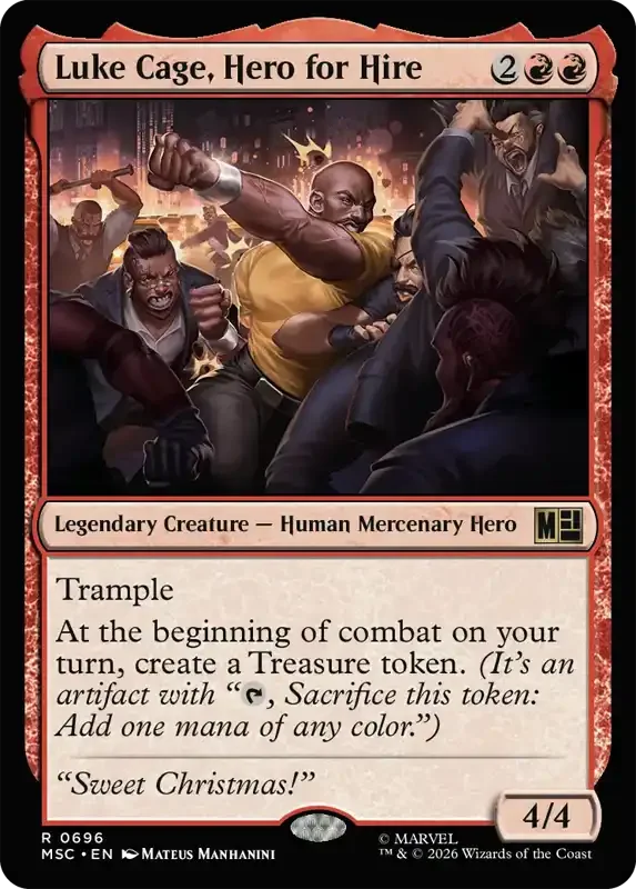 Marvel Super Heroes Set List - Luke Cage, Hero for Hire