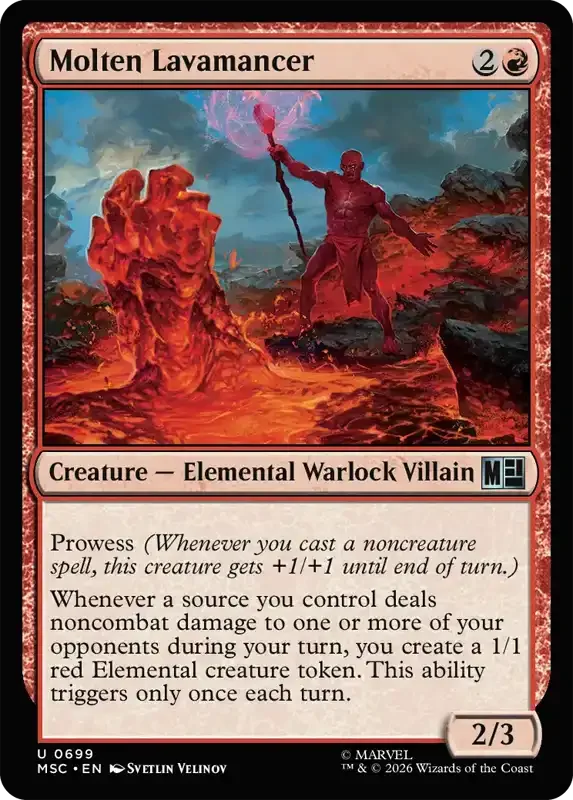 Marvel Super Heroes Set List - Molten Lavamancer