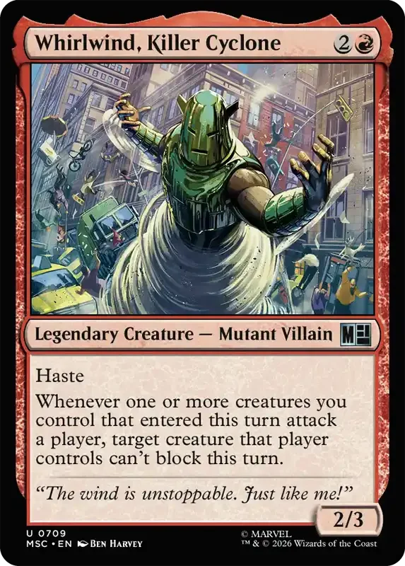 Marvel Super Heroes Set List - Whirlwind, Killer Cyclone