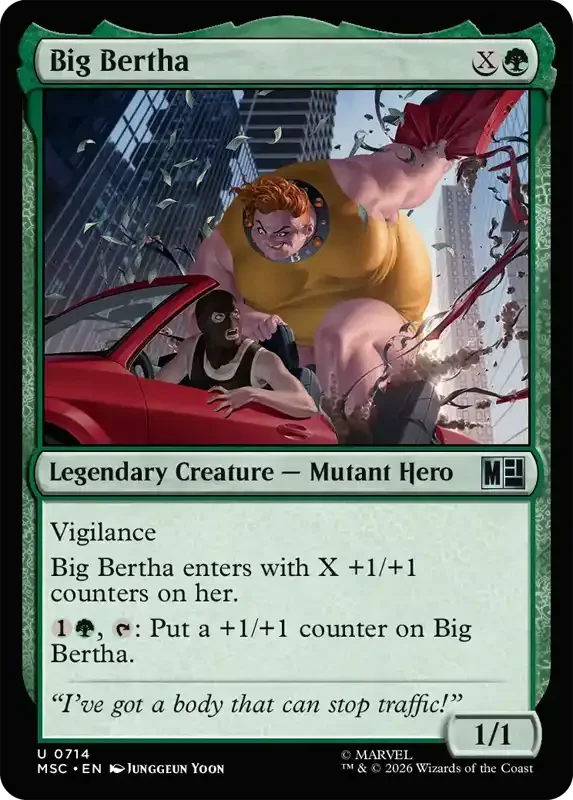 Marvel Super Heroes Set List - Big Bertha