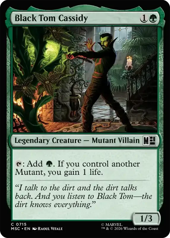 Marvel Super Heroes Set List - Black Tom Cassidy