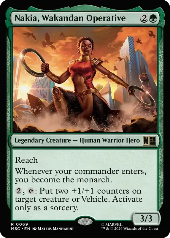 Marvel Super Heroes Set List - Nakia, Wakandan Operative