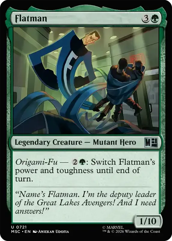 Marvel Super Heroes Set List - Flatman