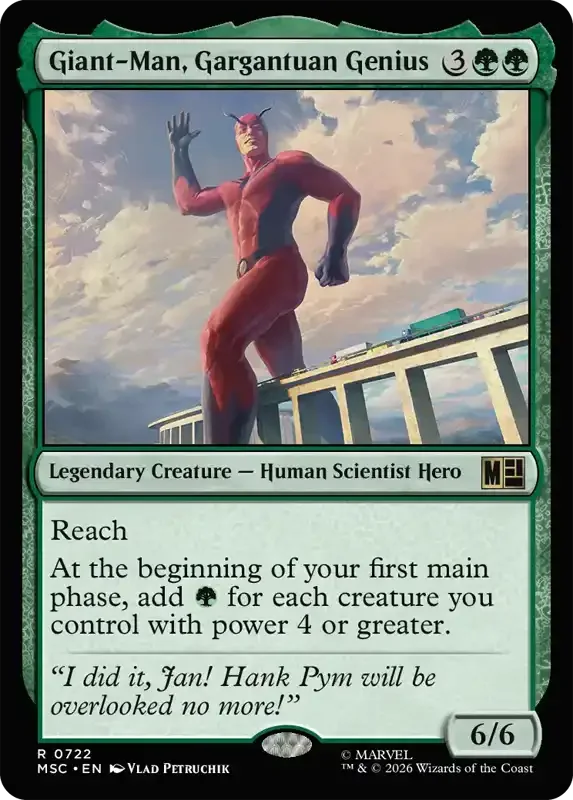 Marvel Super Heroes Set List - Giant-Man, Gargantuan Genius