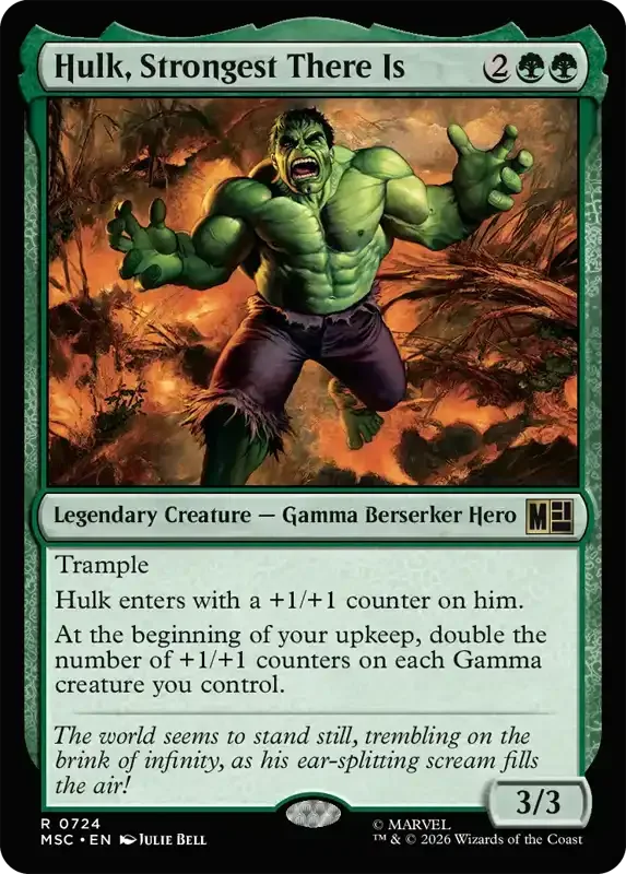 Marvel Super Heroes Set List - Hulk, Strongest There Is