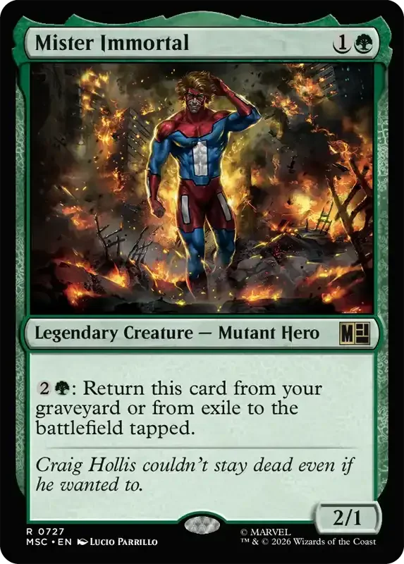 Marvel Super Heroes Set List - Mister Immortal