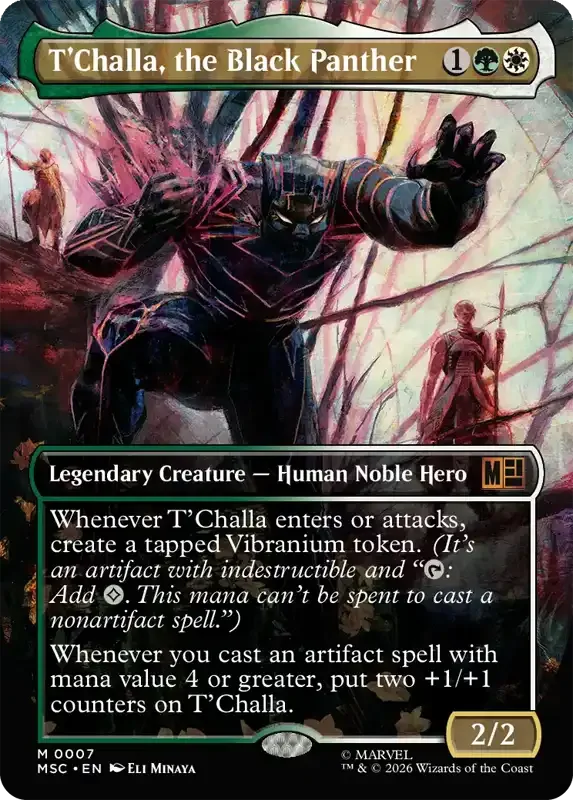 Marvel Super Heroes Set List - T'Challa, the Black Panther