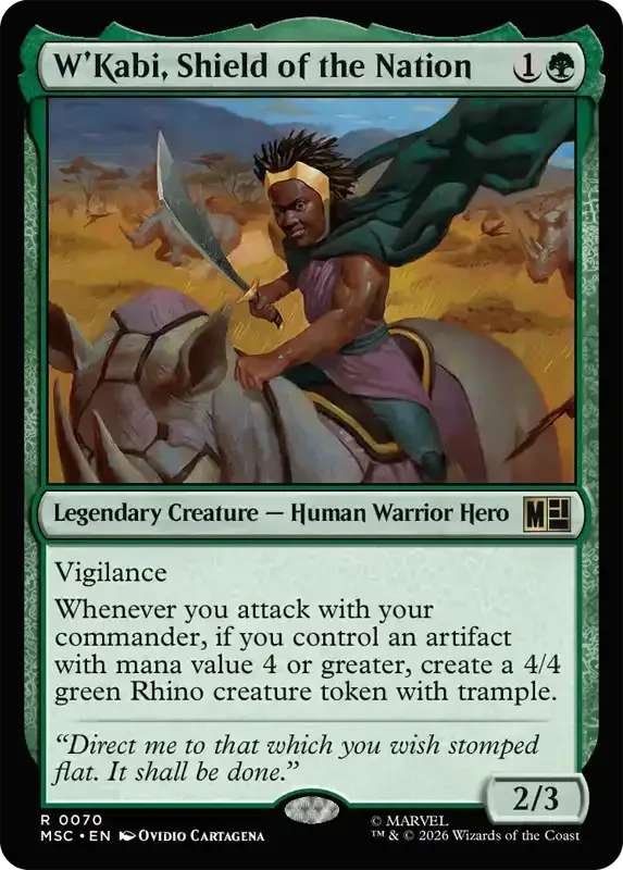 Marvel Super Heroes Set List - W'Kabi, Shield of the Nation