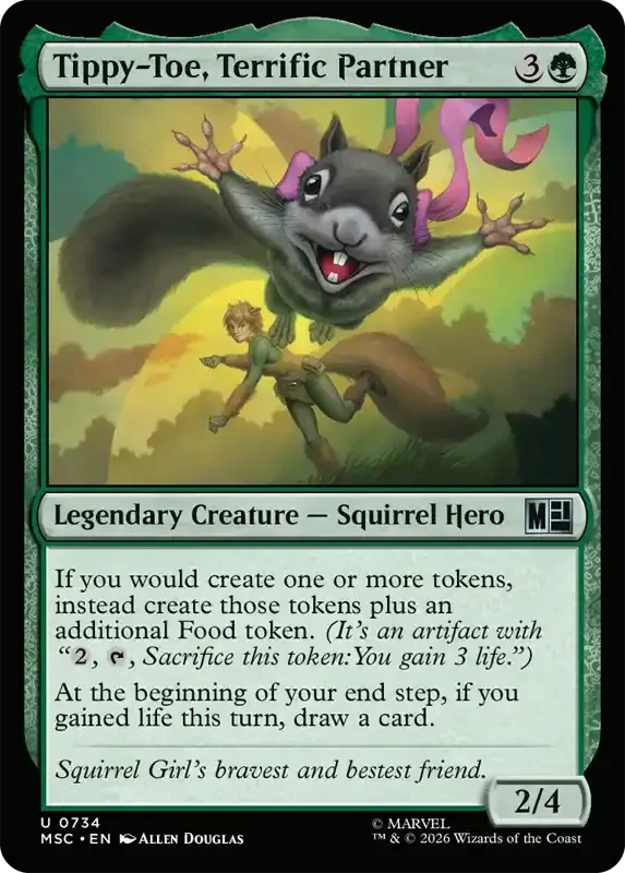 Marvel Super Heroes Set List - Tippy-Toe, Terrific Partner
