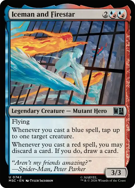 Marvel Super Heroes Set List - Iceman and Firestar