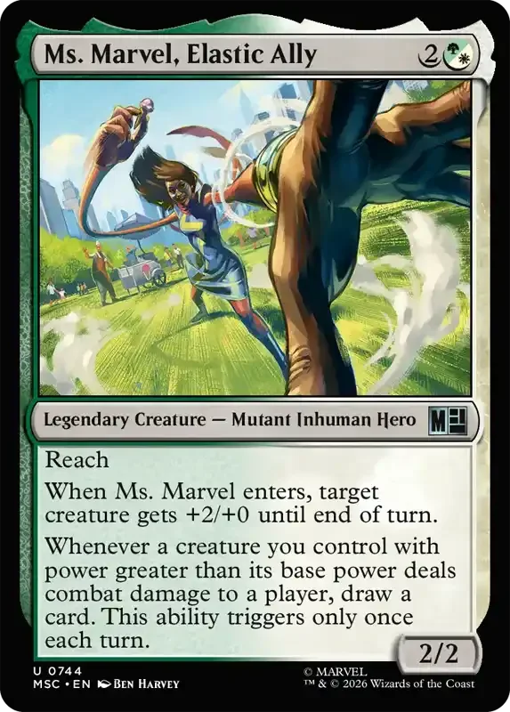 Marvel Super Heroes Set List - Ms. Marvel, Elastic Ally