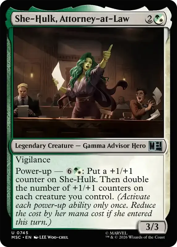 Marvel Super Heroes Set List - She-Hulk, Attorney-at-Law
