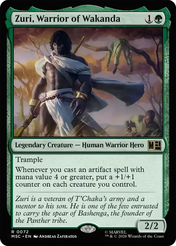 Marvel Super Heroes Set List - Zuri, Warrior of Wakanda