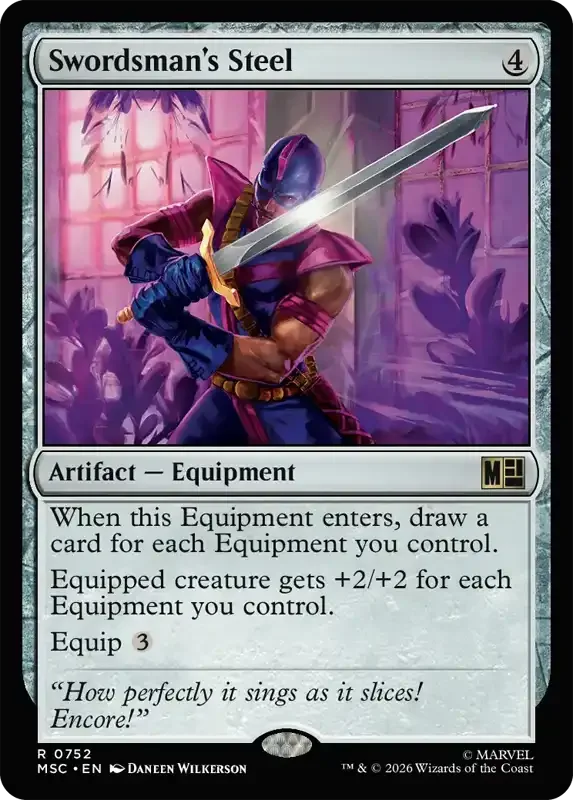 Marvel Super Heroes Set List - Swordsman's Steel