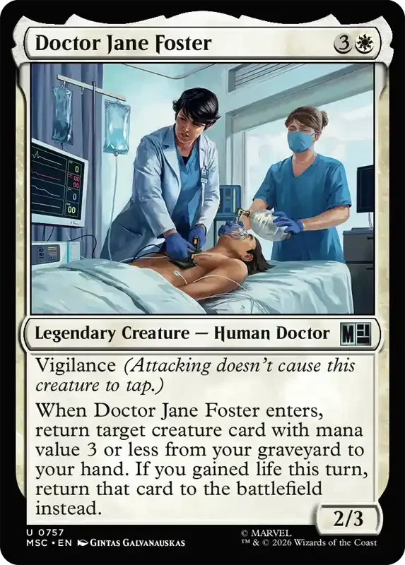 Marvel Super Heroes Set List - Doctor Jane Foster