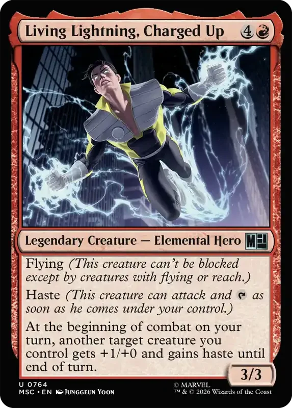 Marvel Super Heroes Set List - Living Lightning, Charged Up