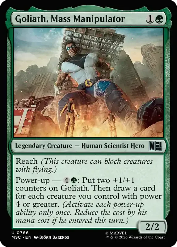 Marvel Super Heroes Set List - Goliath, Mass Manipulator
