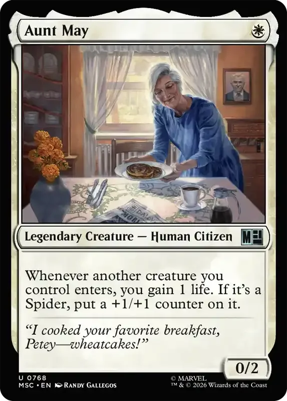 Marvel Super Heroes Set List - Aunt May