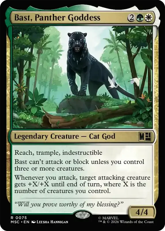 Marvel Super Heroes Set List - Bast, Panther Goddess