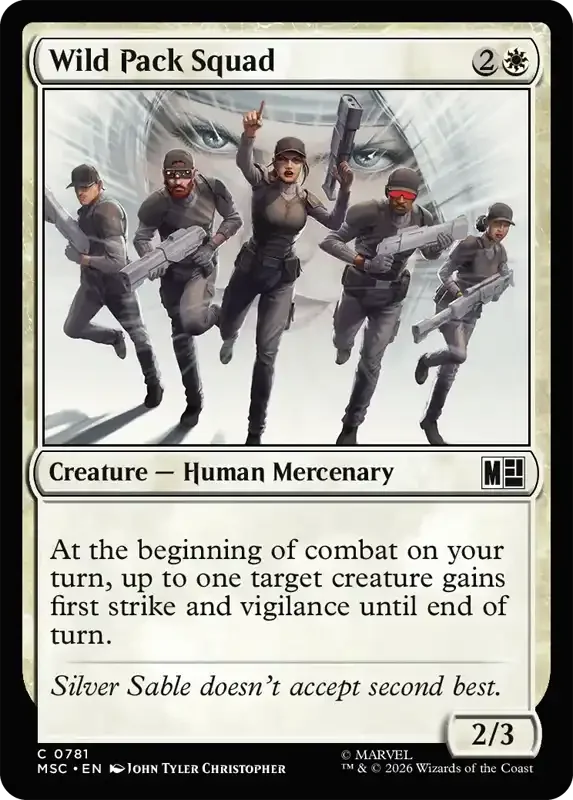 Marvel Super Heroes Set List - Wild Pack Squad