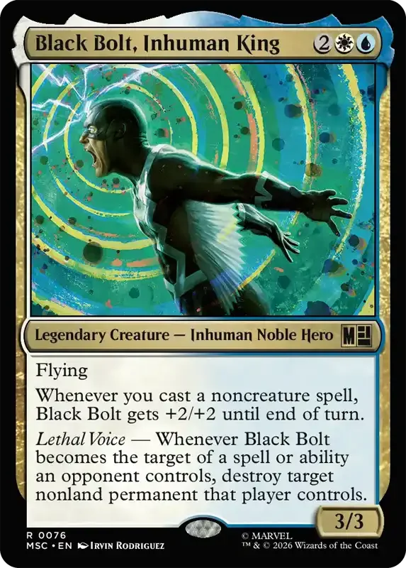 Marvel Super Heroes Set List - Black Bolt, Inhuman King