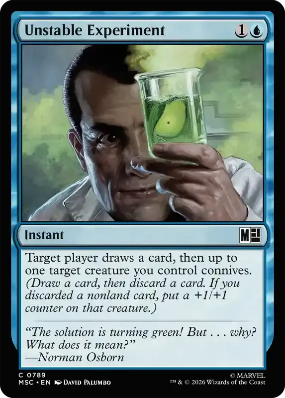 Marvel Super Heroes Set List - Unstable Experiment
