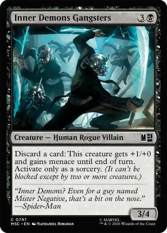 Marvel Super Heroes Set List - Inner Demons Gangsters