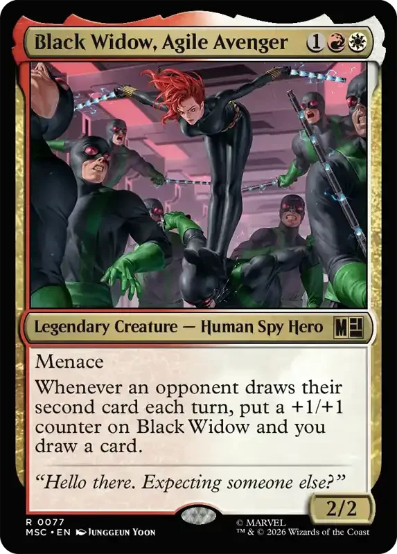 Marvel Super Heroes Set List - Black Widow, Agile Avenger
