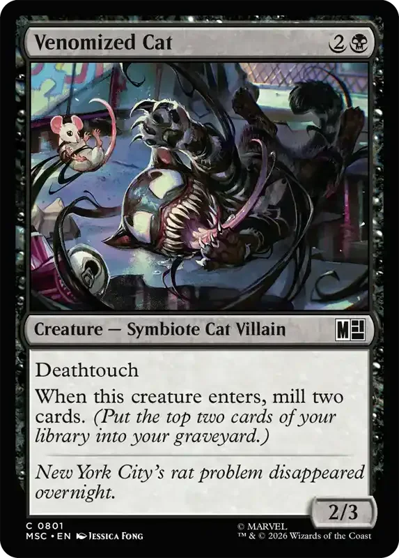 Marvel Super Heroes Set List - Venomized Cat