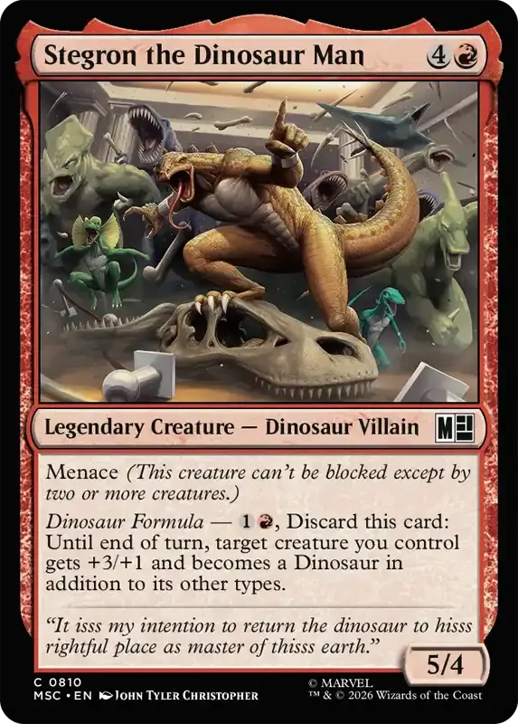 Marvel Super Heroes Set List - Stegron the Dinosaur Man