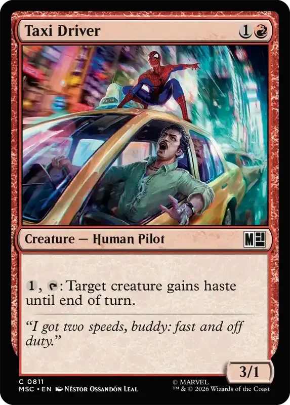 Marvel Super Heroes Set List - Taxi Driver