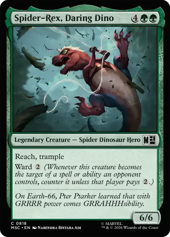 Marvel Super Heroes Set List - Spider-Rex, Daring Dino