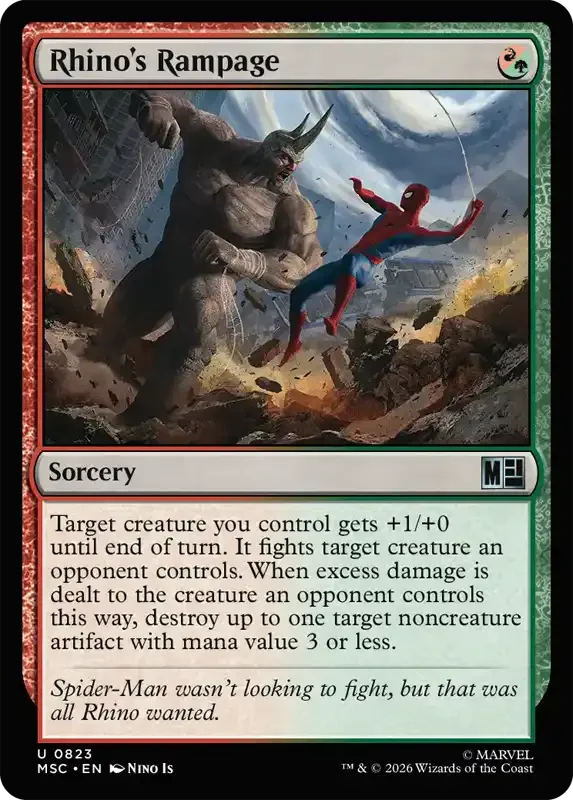 Marvel Super Heroes Set List - Rhino's Rampage