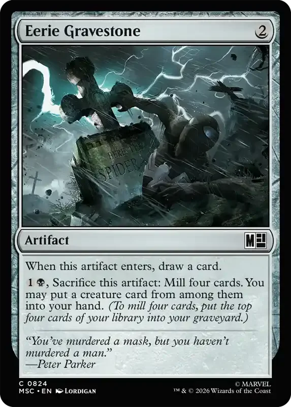 Marvel Super Heroes Set List - Eerie Gravestone