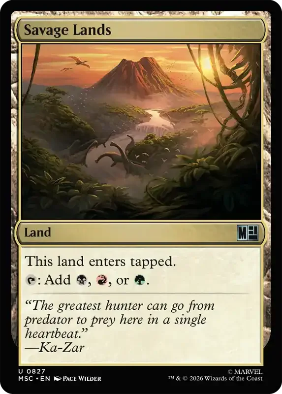 Marvel Super Heroes Set List - Savage Lands