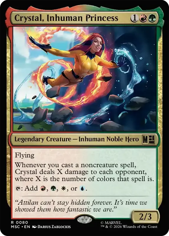 Marvel Super Heroes Set List - Crystal, Inhuman Princess