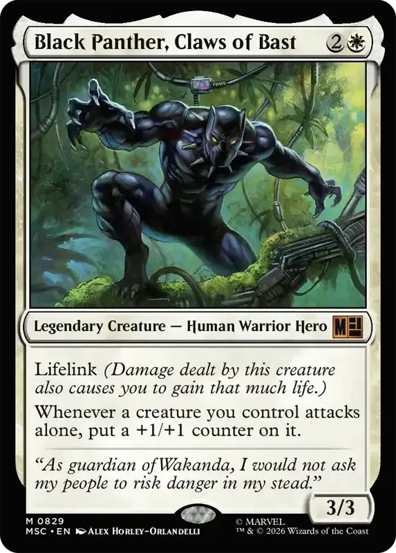 Marvel Super Heroes Set List - Black Panther, Claws of Bast