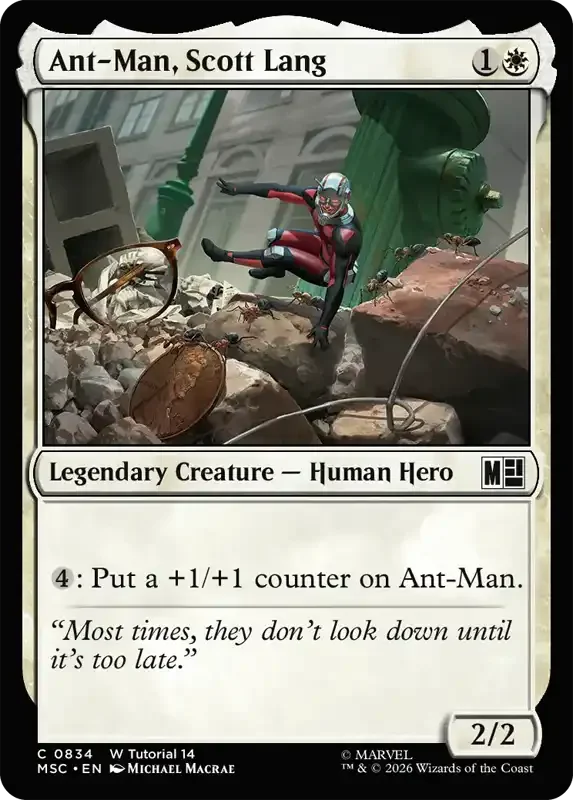 Marvel Super Heroes Set List - Ant-Man, Scott Lang
