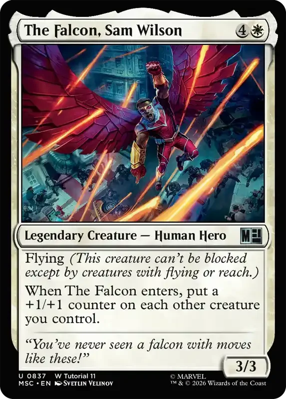 Marvel Super Heroes Set List - The Falcon, Sam Wilson