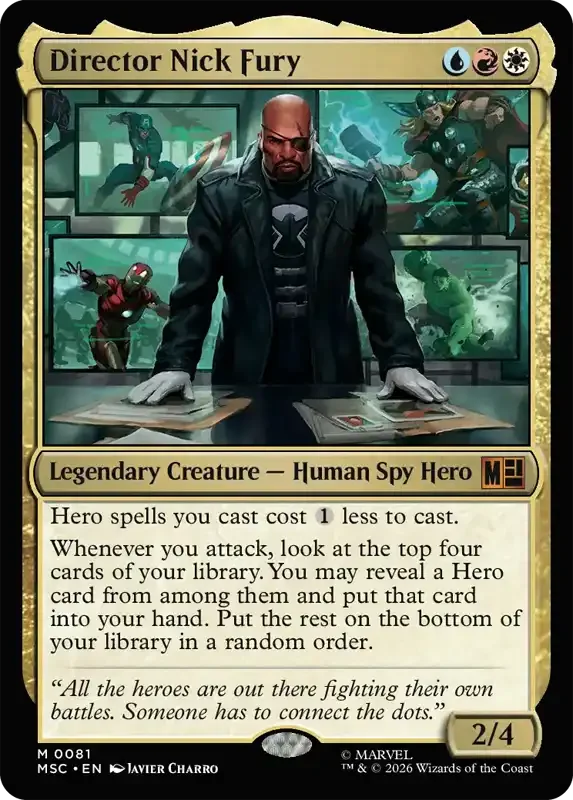Marvel Super Heroes Set List - Director Nick Fury