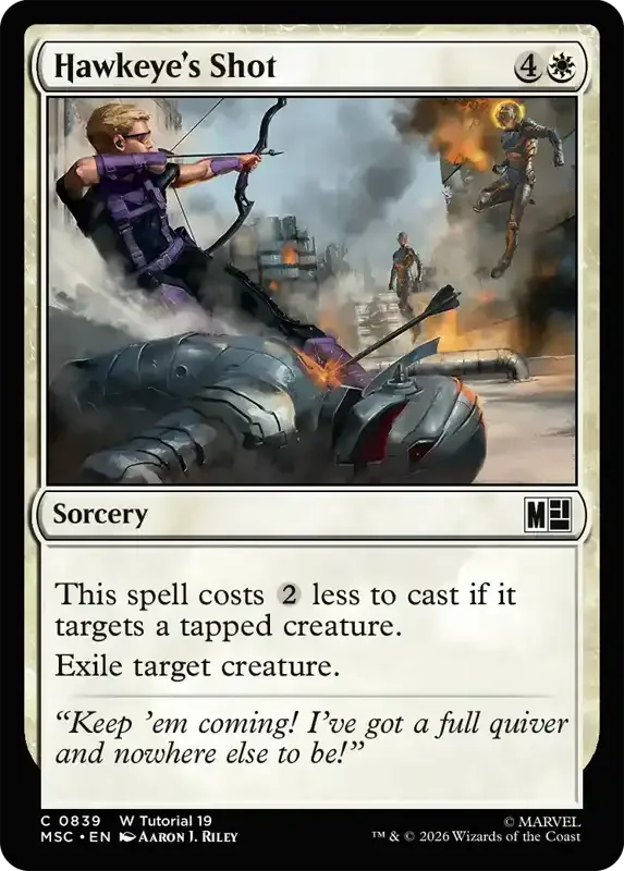 Marvel Super Heroes Set List - Hawkeye's Shot (2. Version)