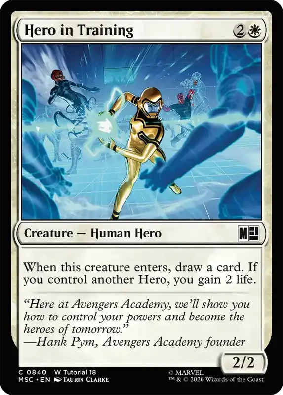 Marvel Super Heroes Set List - Hero in Training