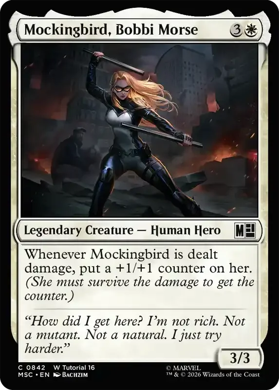 Marvel Super Heroes Set List - Mockingbird, Bobbi Morse (2. Version)