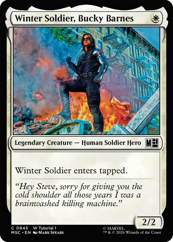 Marvel Super Heroes Set List - Winter Soldier, Bucky Barnes